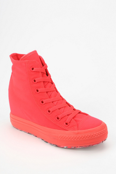 converse high top concealed wedge sneakers