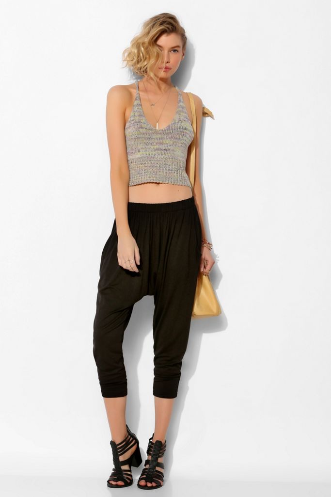 Staring At Stars Cropped Knit Harem Pant Urban Outfitters