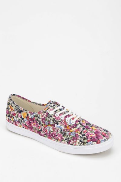 vans floral authentic lo pro