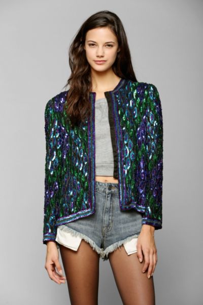 vintage sequin blazer