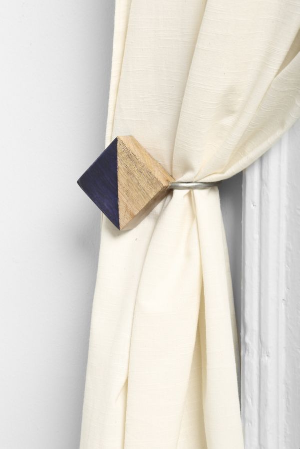 4040 Locust Stained Wood Curtain Tie Back Urban Outfitters