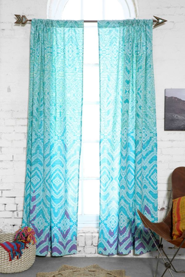 Plum Bow Tie Dye Curtain Urban Outfitters