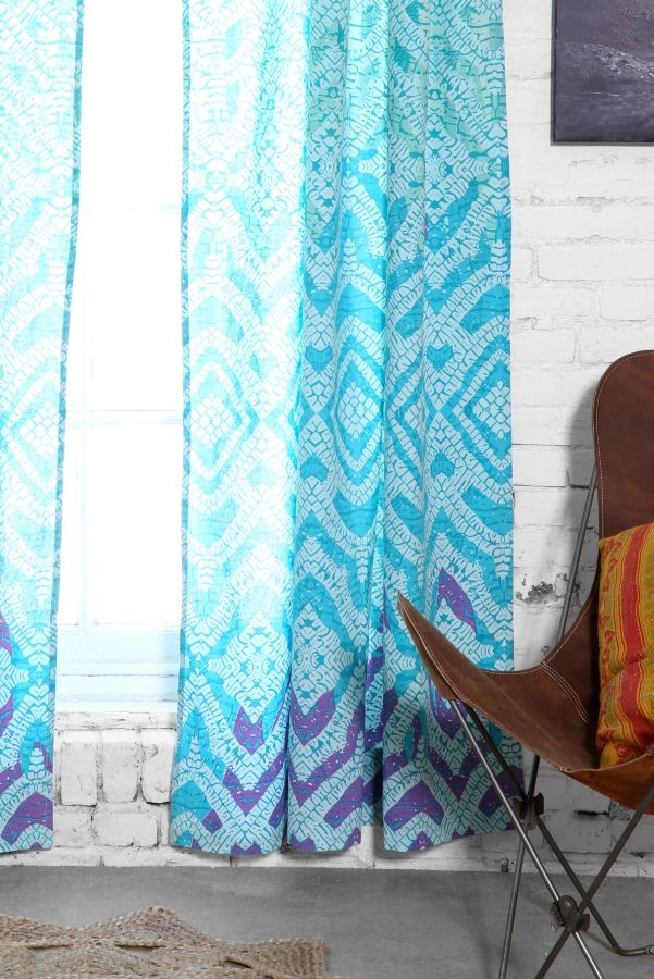 Plum Bow Tie Dye Curtain Urban Outfitters