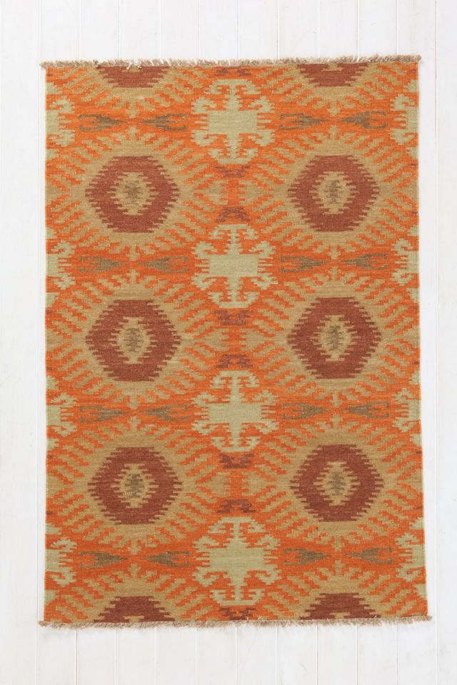 Mirrored Circle Woven Rug Urban Outfitters