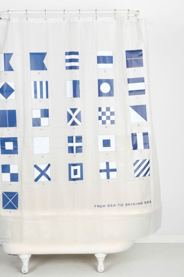 Izola Maritime Shower Curtain Urban Outfitters Canada
