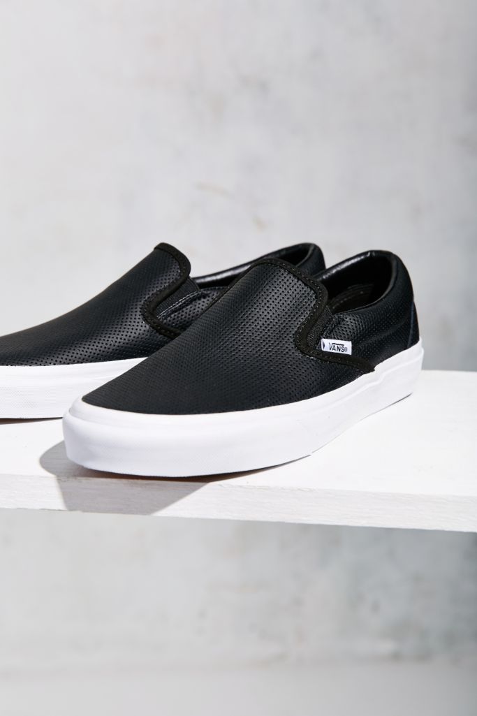 Vans Perforated Leather SlipOn Sneaker Urban Outfitters