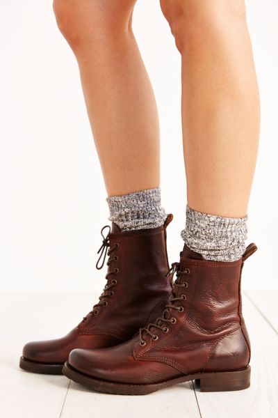frye veronica combat boots black