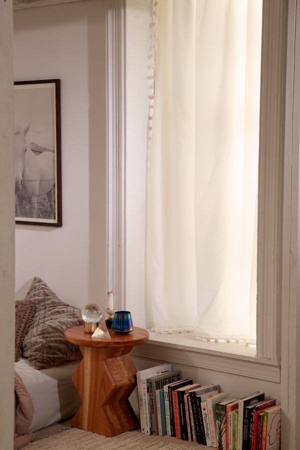 Blackout Pompom Curtain Urban Outfitters