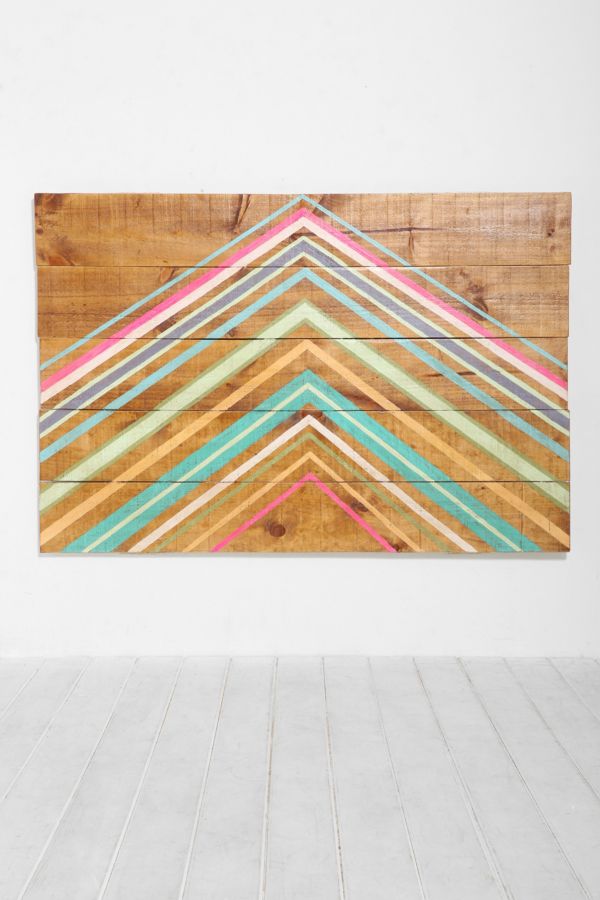 Oh My Wood! Pyramid Headboard | Urban Outfitters