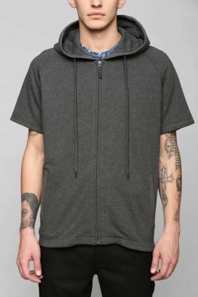 short zip up hoodie