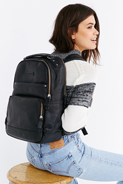 frye logan leather backpack