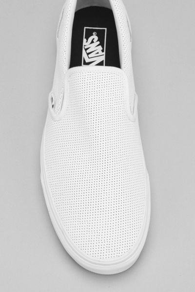 vans leather slip on mens