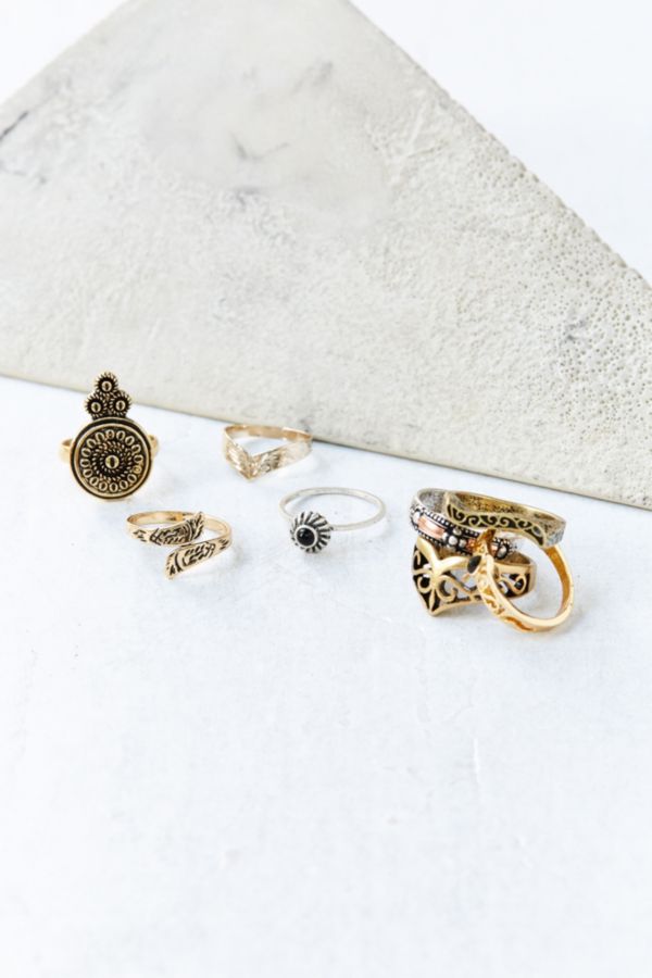 Collective Ring Set Urban Outfitters