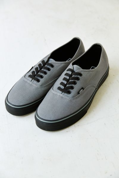 vans authentic grey black sole
