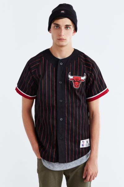 mitchell & ness nba chicago bulls baseball jersey