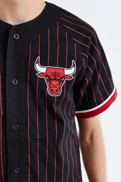 mitchell & ness nba chicago bulls baseball jersey