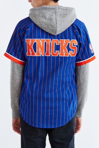 knicks button down jersey