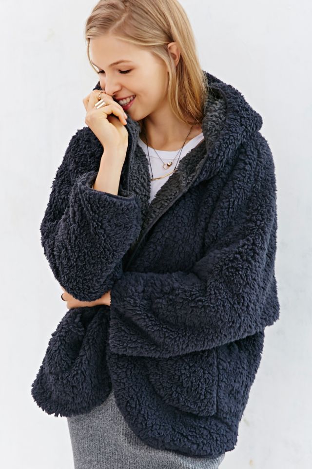 BDG Fuzzy Reversible Jacket Urban Outfitters