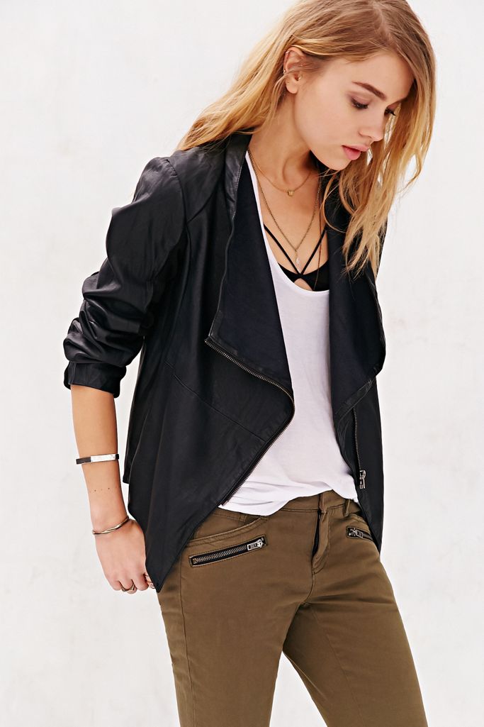 BB Dakota Ellif Faux Leather Jacket Urban Outfitters