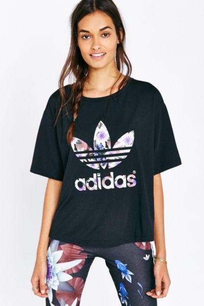 adidas lotus print sweatshirt