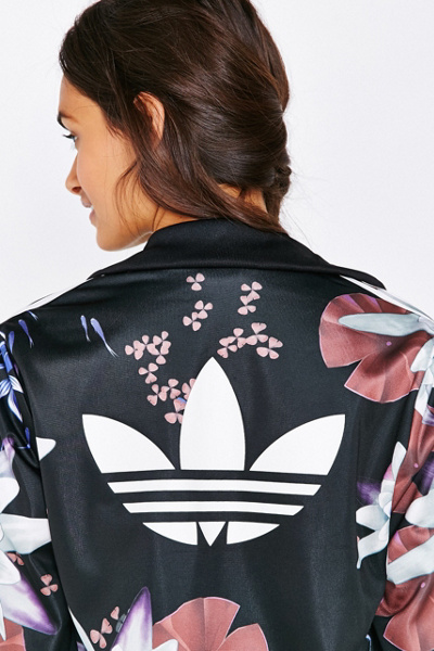 adidas lotus print track jacket