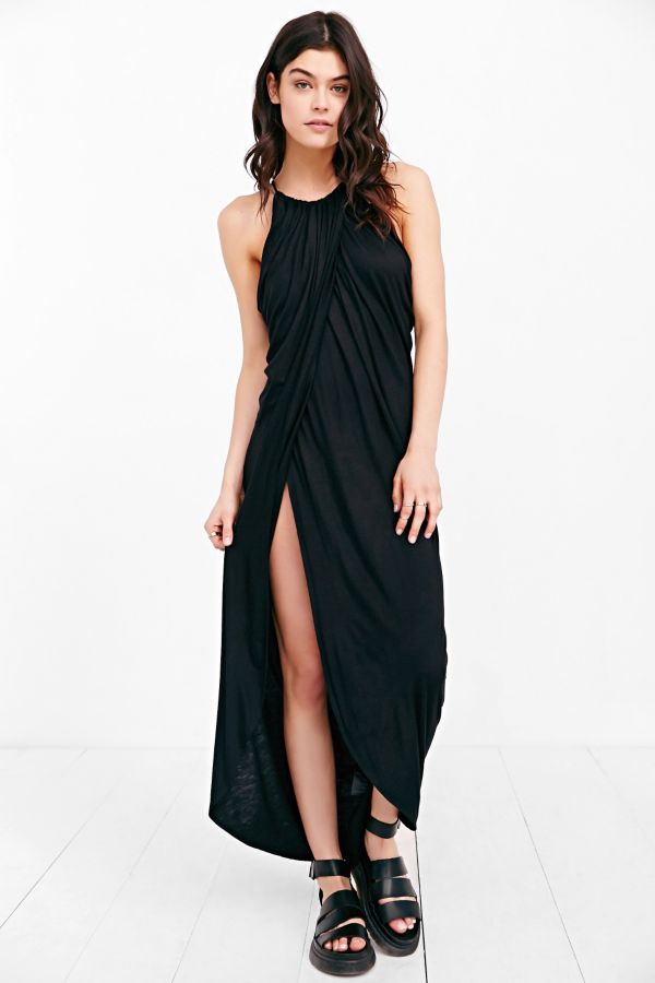 Silence Noise Grecian Draped Maxi Dress Urban Outfitters