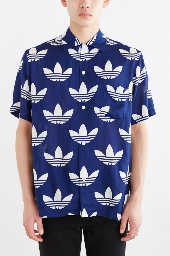 adidas Originals X Nigo 25 Aloha Trefoil Button-Down Shirt | Urban ... adidas Originals X Nigo 25 Aloha Trefoil Button-Down Shirt | Urban ...