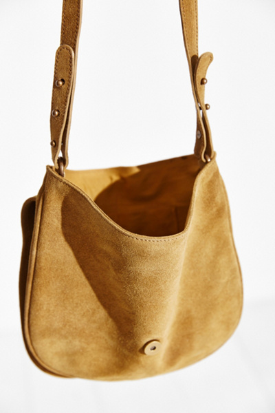 suede crossbody purse