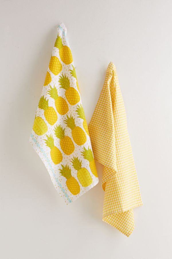 Pineapple Tea Towel Set Urban Outfitters Canada