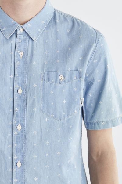 vans short sleeve button down