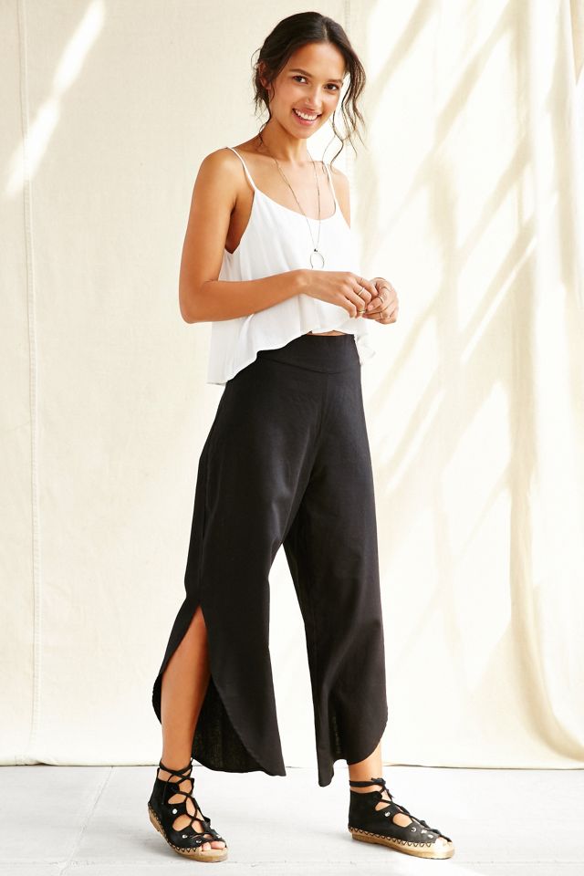 Urban Renewal Remade Linen Side Slit Pant Urban Outfitters