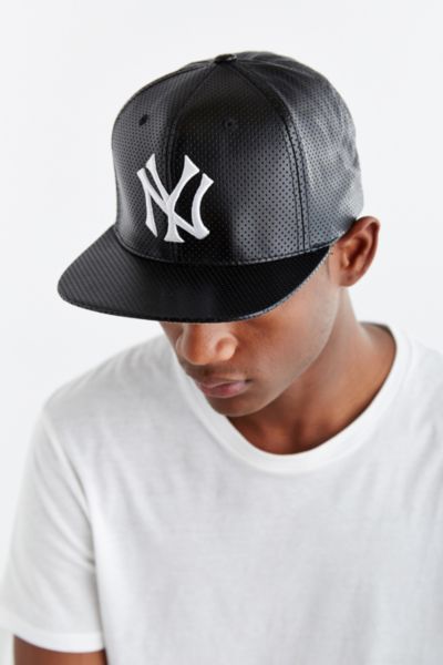 leather ny yankees cap