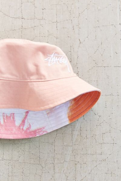 stussy pink bucket hat