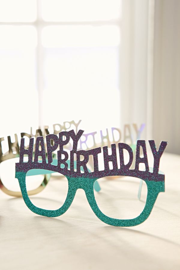 Happy Birthday Party Glasses Set Urban Outfitters