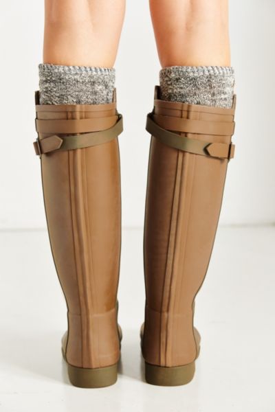 hunter back strap rain boots