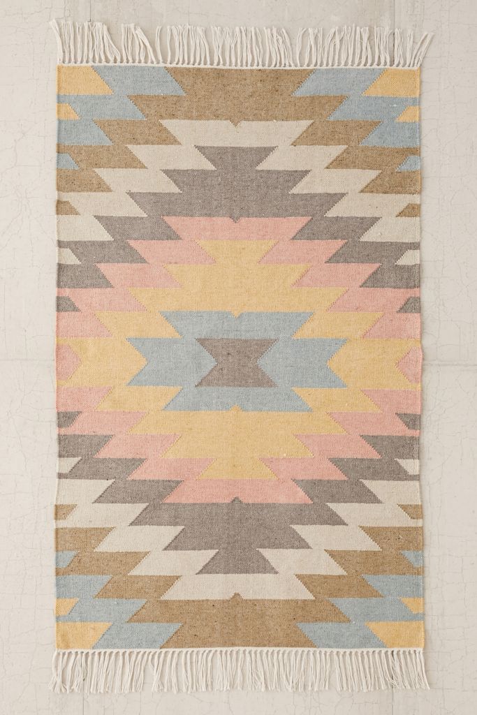 Faded Kilim Indoor/Outdoor Woven Rug Urban Outfitters