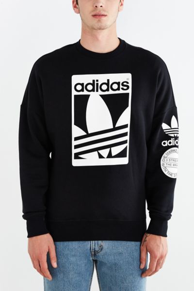 adidas originals box trefoil graphic sweatshirt