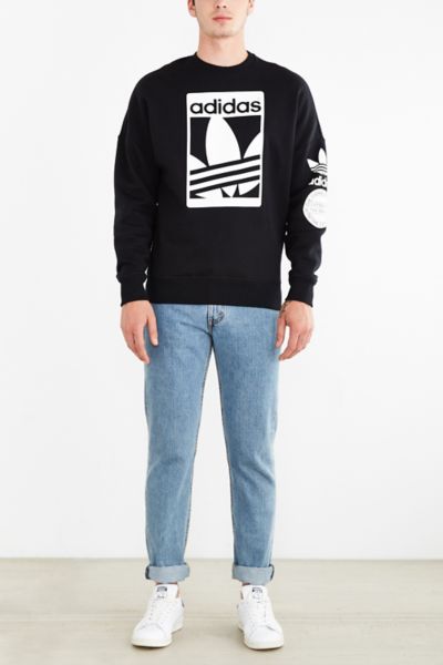 adidas originals box trefoil graphic sweatshirt