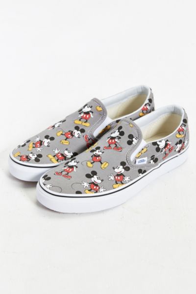 mickey mouse slip on shoes