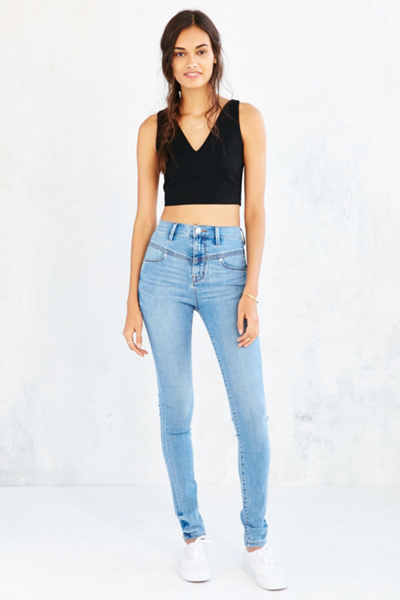 bdg seamed high rise jean