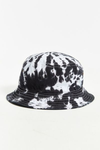 black tie dye bucket hat