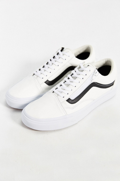 vans old skool leather black white