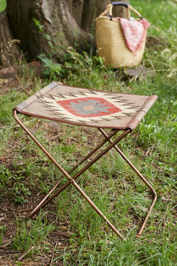Kilim Folding Sling Stool Urban Outfitters