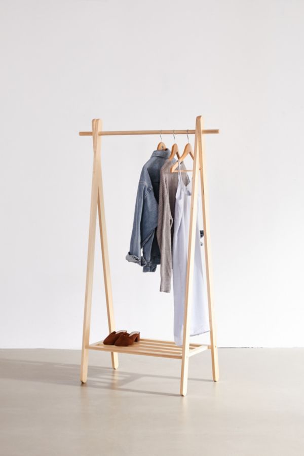 Wooden Clothing Rack | Urban Outfitters