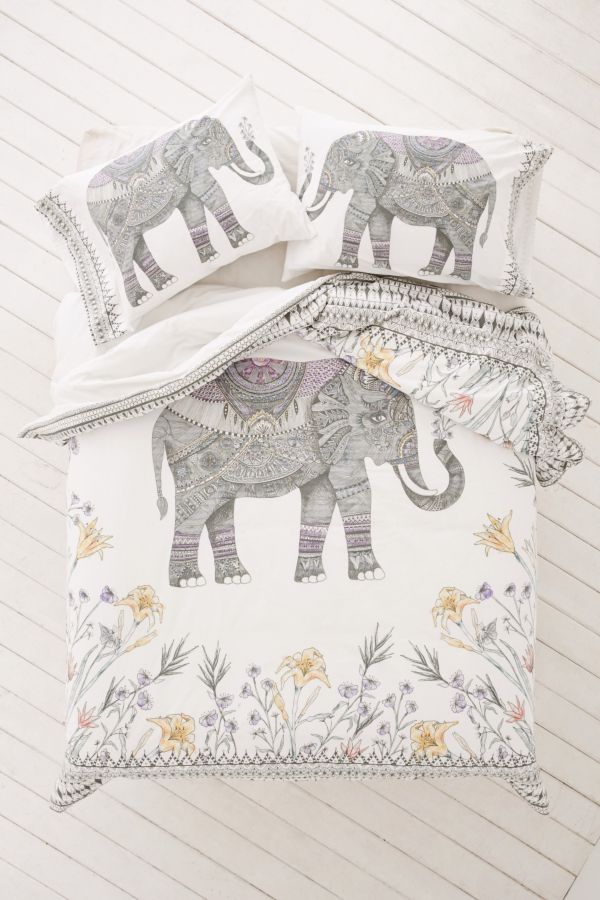 Magical Thinking Garden Elephant Duvet Cover Urban Outfitters
