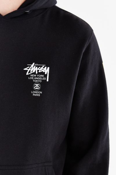 stussy hoodie world tour flags