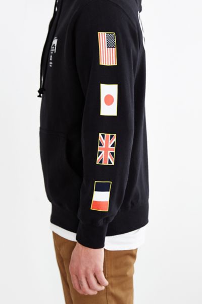 stussy flag hoodie