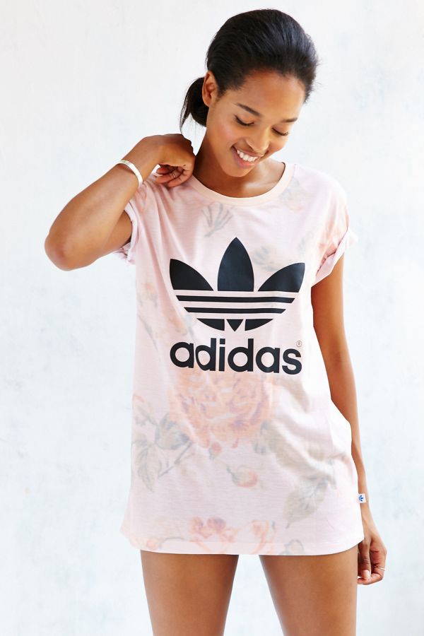adidas originals pastel rose tee adidas originals pastel rose tee