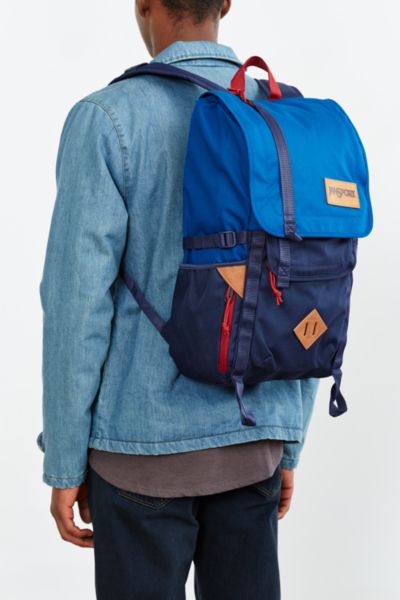 jansport color block backpack