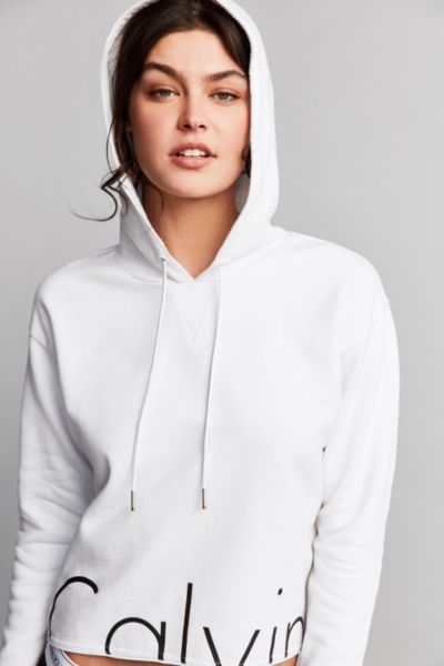 calvin klein hoodie cropped